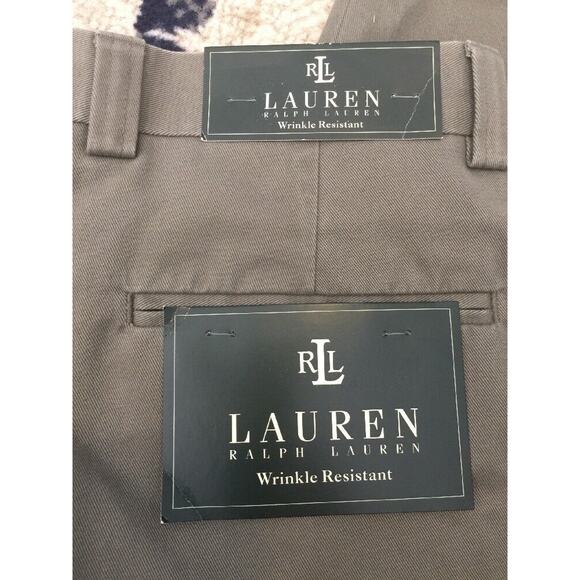 Mens Lauren Ralph Lauren Pants New Olive Wrinkle Resistant 34w X 32l NWT Chinos - Picture 8 of 12